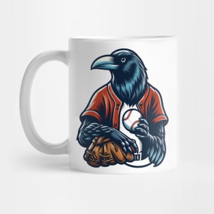 crows play baseball Mug